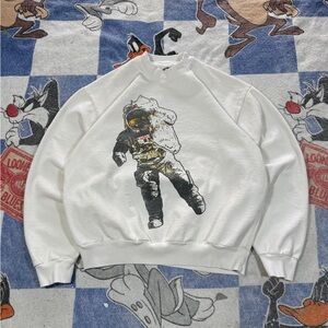 Kid cudi man on the moon crewneck sweatshirt